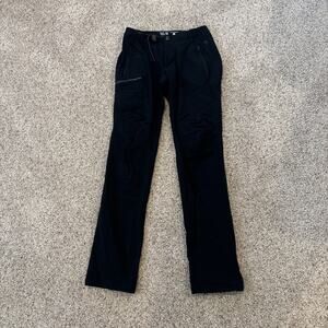 Mountain Hardwear Pants Women’s 2/34 Black Cargo Belted Stretch Outdoors
